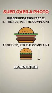 Burger King was sued over a Whopper photo